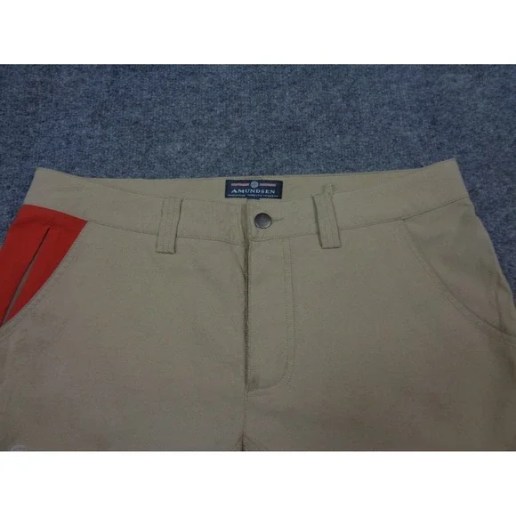 Amundsen Field Pants Mens Large Beige Button Fly Reinforce Knees Waxed Trousers